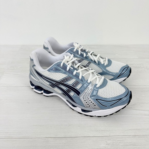Asics Gel-Kayano 14 Sneakers Men Size 10 Cream Raw Indigo Running Shoes Athletic